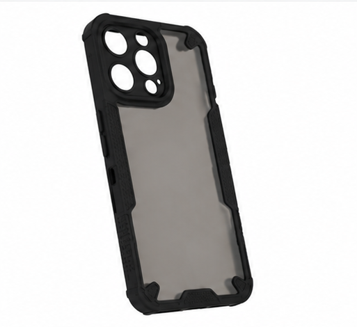 Apple iPhone 16 Pro Max Hülle Schwarz Matt – anco Protect Case Stoßfest Backcover