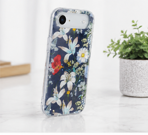 iPhone Air Blumenhülle – anco Flower Case TPU Handyhülle mit Kameraschutz
