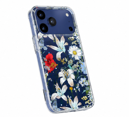 Apple iPhone 17 Pro Max Blumen Hülle – anco Flower Case TPU Schutzhülle mit Kameraschutz