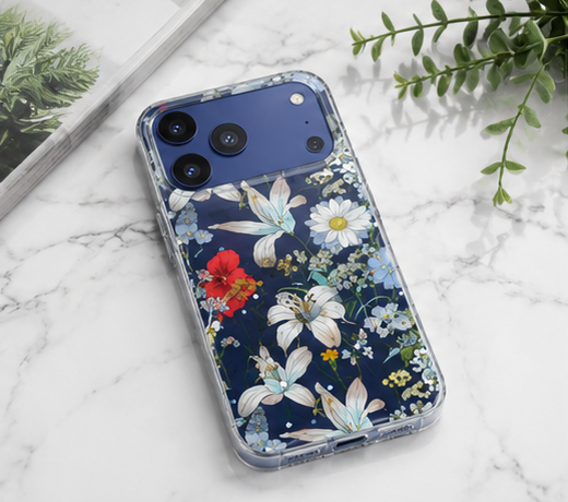 Apple iPhone 17 Pro Max Blumen Hülle – anco Flower Case TPU Schutzhülle mit Kameraschutz