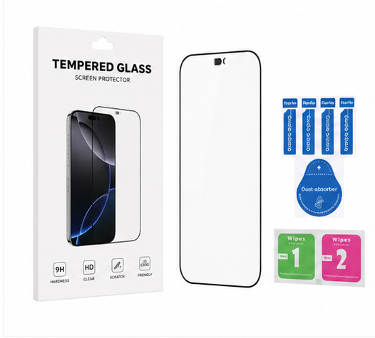 OKKES Panzerglas für Apple iPhone 17 Air – 3D Full Cover Displayschutz 9H Schutzglas