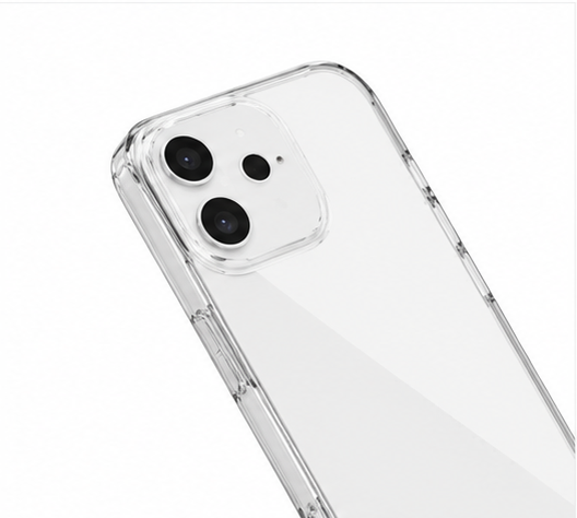 okkes® JUMP PLUS Hülle für Apple iPhone 17 Pro Max Transparent – Stoßfestes Clear Case TPU + PC