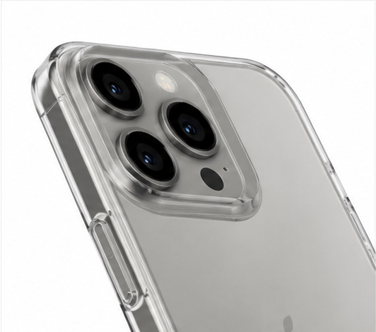 OKKES AIR TPU Hülle für Apple iPhone 17 Pro Max Transparent – Dünne Handyhülle Clear Case