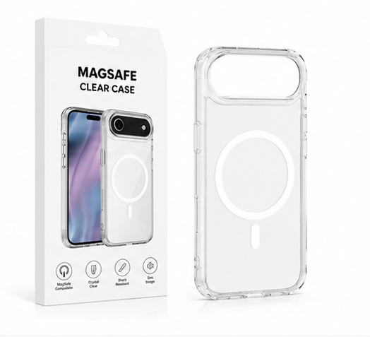 okkes® MagSafe Case für Apple iPhone 17 Air – Transparente Handyhülle Clear