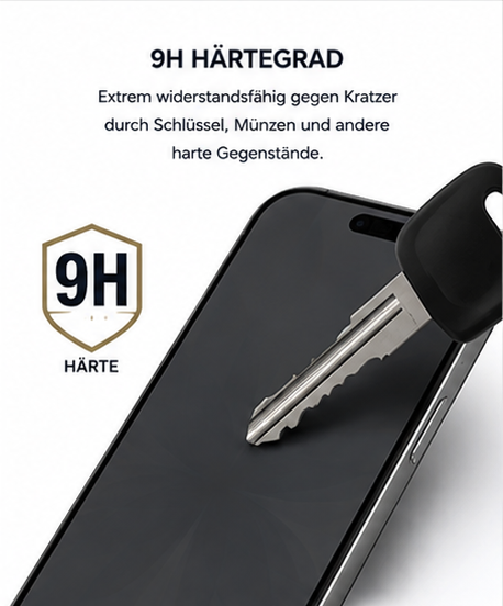 anco Anti-Spy Panzerglas für Apple iPhone 17 Pro, iPhone 17 & iPhone 16 Pro – Privacy Schutzglas 9H