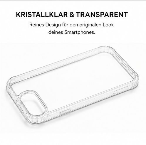 anco Protect Case für Apple iPhone 16e / 17e – Transparente Handyhülle TPU Stoßschutz Clear Case