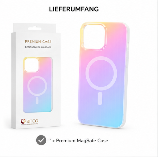 iPhone 16 Pro Max MagSafe Hülle Transparent | anco Gradient Case Clear