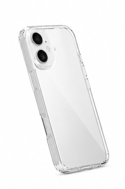 okkes® JUMP PLUS Hülle für Apple iPhone 17 Pro Transparent Stoßschutz Case Clear Cover