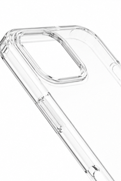 okkes® JUMP PLUS Hülle für Apple iPhone 17 Pro Transparent Stoßschutz Case Clear Cover