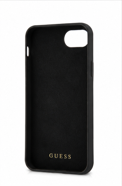 Guess 4G Logo Handyhülle für Apple iPhone 17e / 16e Schwarz – Premium Schutzcase