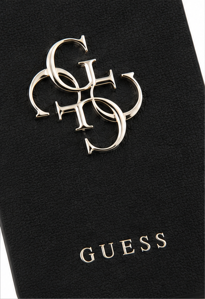 Guess 4G Logo Handyhülle für Apple iPhone 17e / 16e Schwarz – Premium Schutzcase