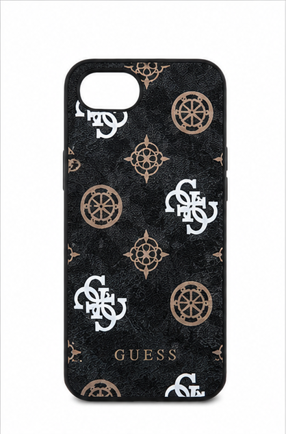 Guess 4G Peony MagSafe Hülle für Apple iPhone 16e / 17e – Schutzhülle Braun