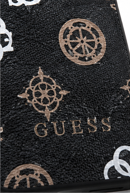 Guess 4G Peony MagSafe Hülle für Apple iPhone 16e / 17e – Schutzhülle Braun