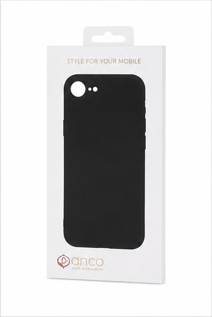 anco Dark Case iPhone 16e / 17e – Schwarze TPU Handyhülle mit Kratzschutz