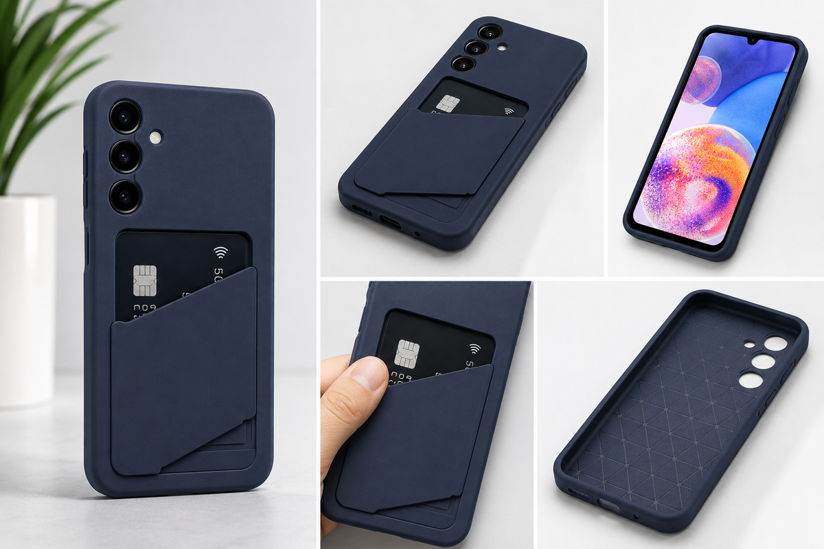 Samsung Card Slot Cover Galaxy A25 5G – Kartenfach Blue Black