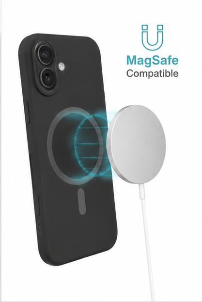 4smarts Silikon Handyhülle Cupertino MagSafe für Apple iPhone 17 Schwarz