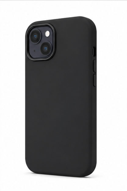 Apple iPhone 15 Silikon Handyhülle MagSafe – 4smarts Schutzcase Schwarz