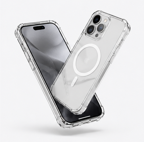 4smarts Hybrid Case Ibiza MagSafe Hülle für Apple iPhone 17 Pro Max Transparent Stoßfest