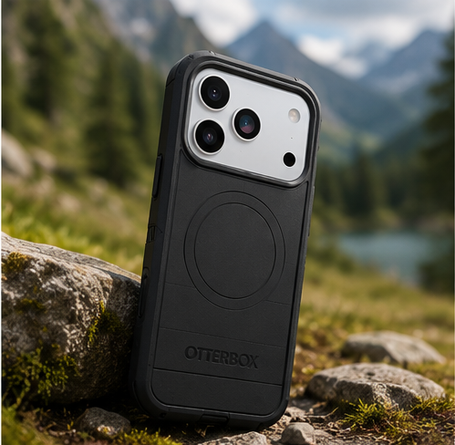 OtterBox Defender Pro MagSafe CamControl Hülle für iPhone 17 Pro Max Schwarz – Outdoor Schutzcase
