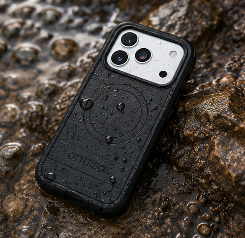 OtterBox Defender Pro MagSafe CamControl Hülle für iPhone 17 Pro Max Schwarz – Outdoor Schutzcase