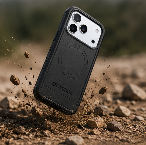 OtterBox Defender Pro MagSafe CamControl Hülle für iPhone 17 Pro Max Schwarz – Outdoor Schutzcase