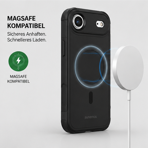 4smarts Defend Case für Apple iPhone Air – MagSafe Handyhülle mit Fallschutz Schwarz