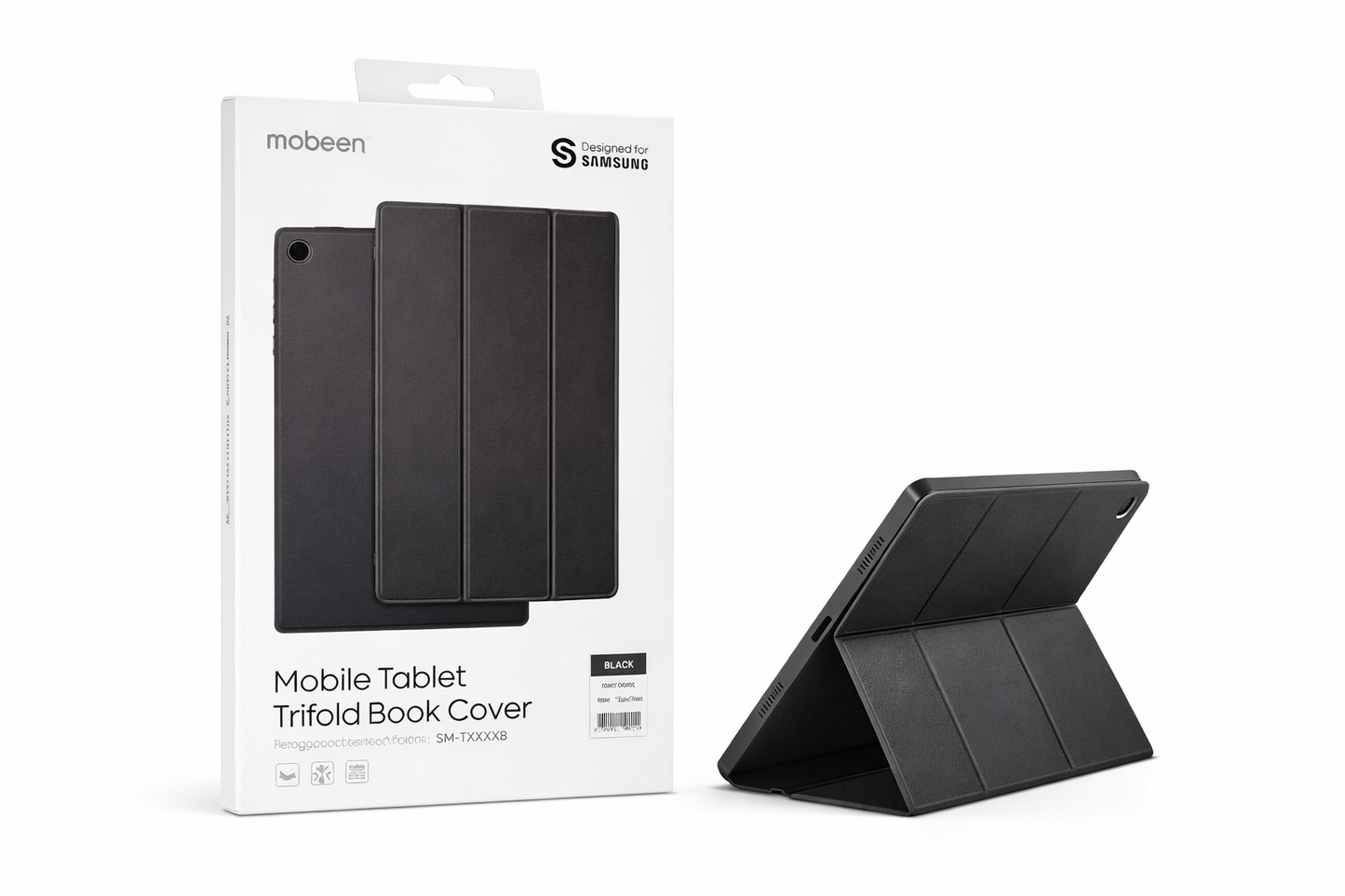Designed for Samsung Trifold Cover für Galaxy Tab A9+ – Schwarz