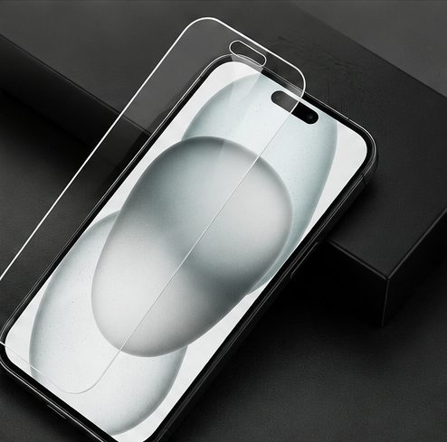 Apple iPhone 15 Plus Panzerglas Fullscreen 9H – anco Displayschutzglas Schwarz