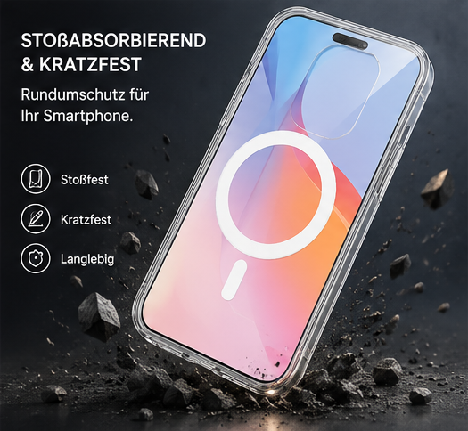 4smarts 3in1 Premium Starter Set für Apple iPhone 16 – MagSafe Hülle + Panzerglas + 30W Schnellladegerät