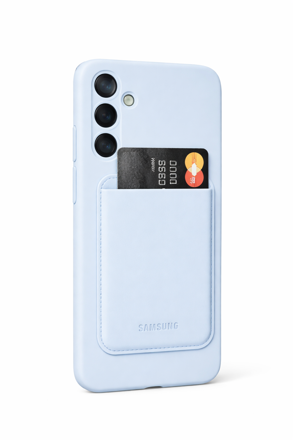 Samsung Card Slot Cover Galaxy A16 – Original Hülle mit Kartenfach Blau
