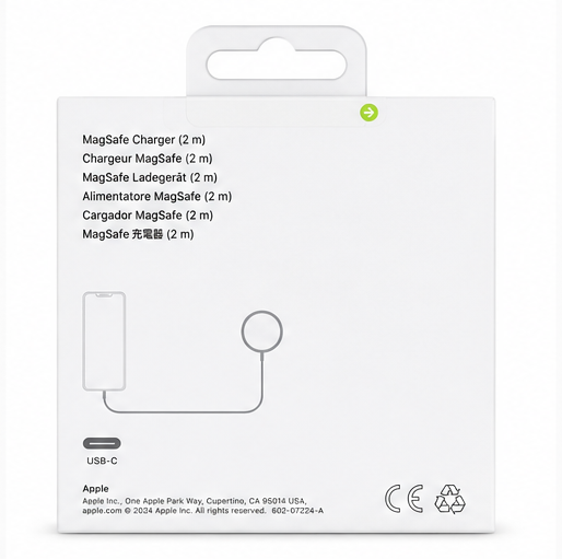 Apple USB-C MagSafe Ladegerät 25W Qi2.2 2m – Original Wireless Charger für iPhone 17, 16 & AirPods