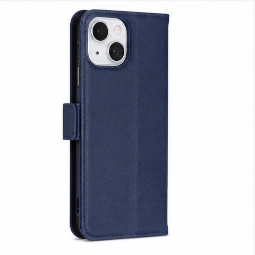 anco Basic Bookcase für Apple iPhone 15 Plus – Handyhülle Klapphülle Wallet Case mit Kartenfach Schwarz