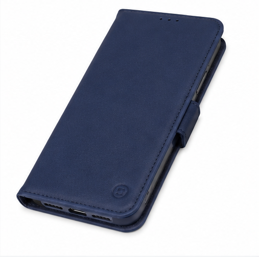 anco Basic Bookcase für Apple iPhone 15 Plus – Handyhülle Klapphülle Wallet Case mit Kartenfach Schwarz