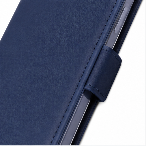 anco Basic Bookcase für Apple iPhone 15 Plus – Handyhülle Klapphülle Wallet Case mit Kartenfach Schwarz