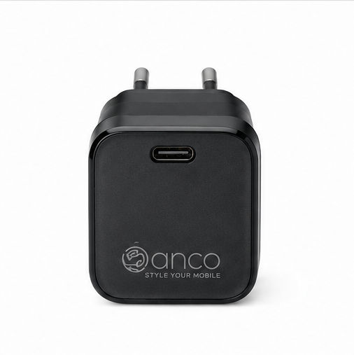 anco Mini USB-C Ladegerät 20W Power Delivery Schnellladegerät für iPhone Samsung