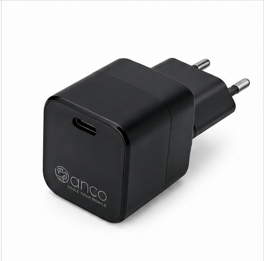 anco Mini USB-C Ladegerät 20W Power Delivery Schnellladegerät für iPhone Samsung