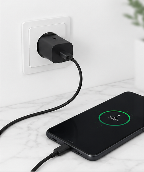 Samsung 25W USB-C Schnellladegerät EP-T2510NWEGEU Netzteil Super Fast Charger Weiß