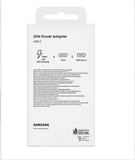 Samsung 25W USB-C Schnellladegerät EP-T2510NWEGEU Netzteil Super Fast Charger Weiß