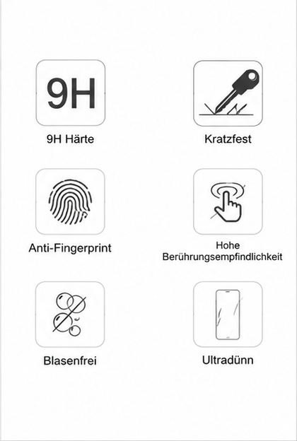 okkes® Titan Plus Panzerglas für Apple iPhone 17 Pro Max – 9H Schutzglas, Full Cover, Displayschutz