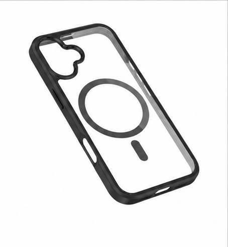 okkes® MagSafe Hülle für Apple iPhone 17 – Magnet Case, Slim Cover, Schwarz