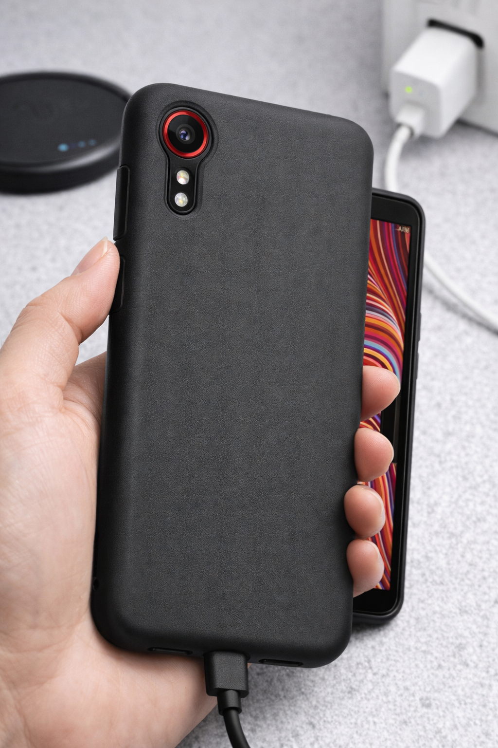 Samsung Galaxy Xcover 5 Hülle Schwarz – anco Dark Case