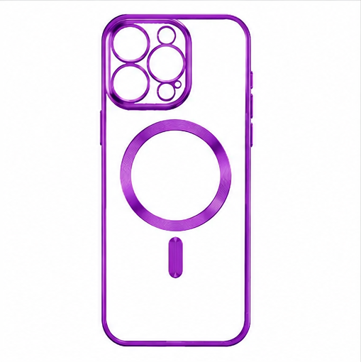 MagSafe Hülle für Apple iPhone 17 Pro Max Transparent Blau – Stoßfest Clear Case Magnetisch