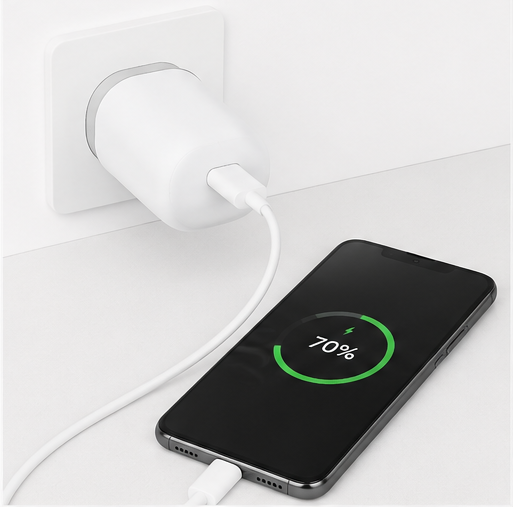 Google 67W Dual USB-C Schnellladegerät GaN für Pixel & iPhone – Original Netzteil Weiß