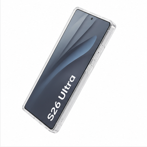 anco Shine Case für Samsung Galaxy S26 Ultra – Transparente TPU Hülle mit Glitzereffekt