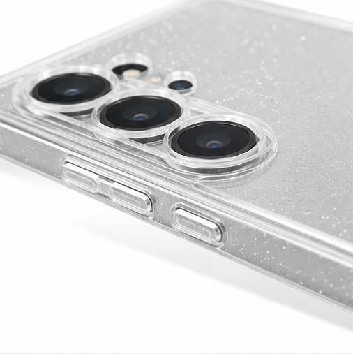 anco Shine Case für Samsung Galaxy S26 Ultra – Transparente TPU Hülle mit Glitzereffekt