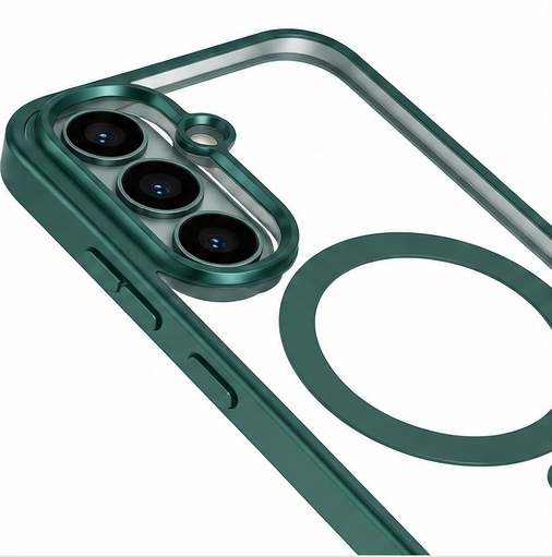 anco Magnetic Chrome Case für Samsung Galaxy S26 (S942B) - TPU Hülle transparent