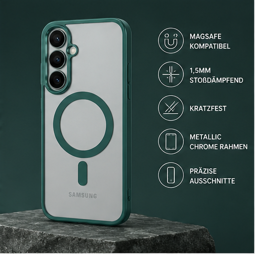 anco Magnetic Chrome Case für Samsung Galaxy S26 (S942B) - TPU Hülle transparent