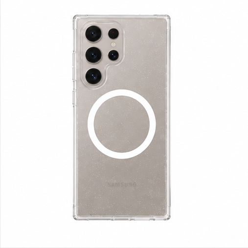 CARE by PanzerGlass Flagship Case Star Lit White für Samsung Galaxy S25 Ultra - MagSafe/Qi kompatibel