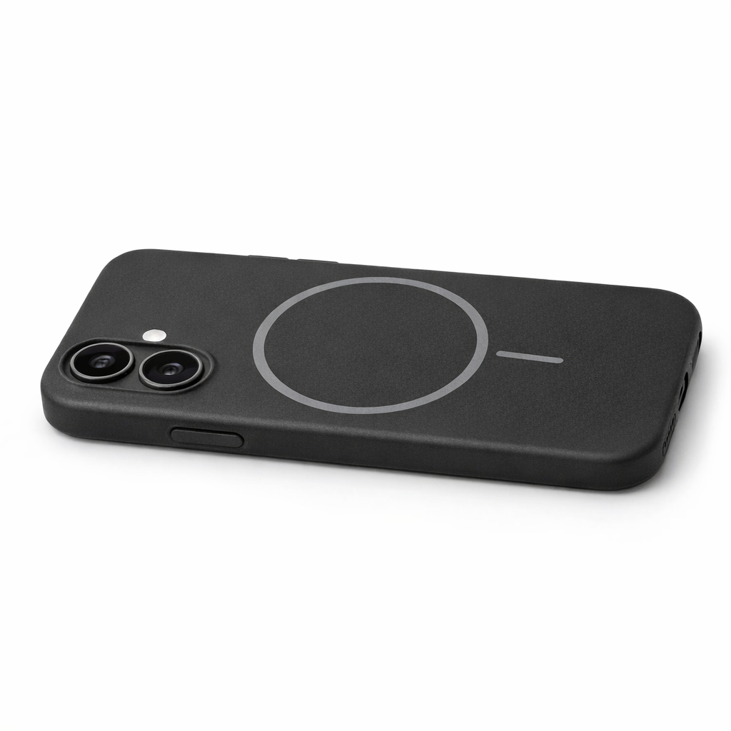 iPhone 16 MagSafe Silikon Hülle Schwarz – anco Magnet Case