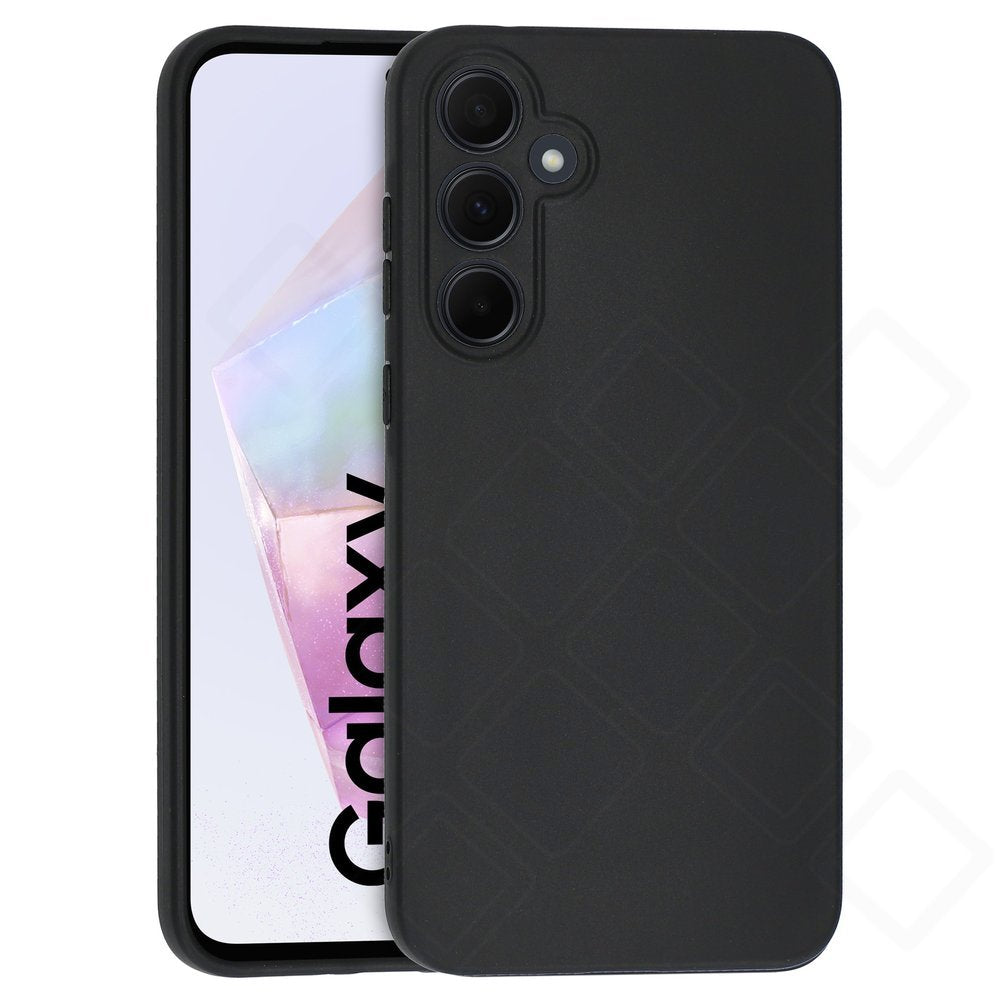 Schwarzes mattes Dark Case aus TPU für Samsung Galaxy A35 5G A356B